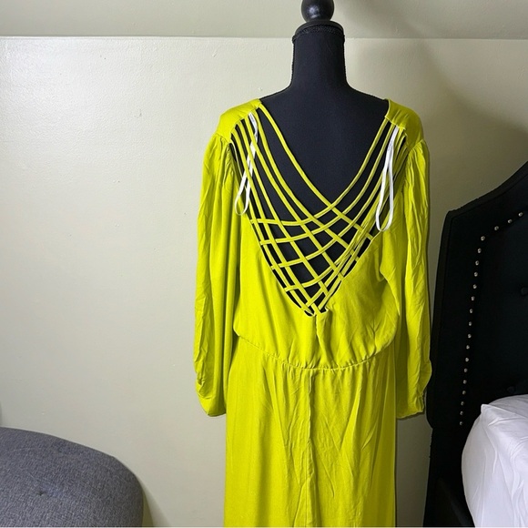 ELOQUII maxi dress  button  16 NWOT - Picture 8 of 9